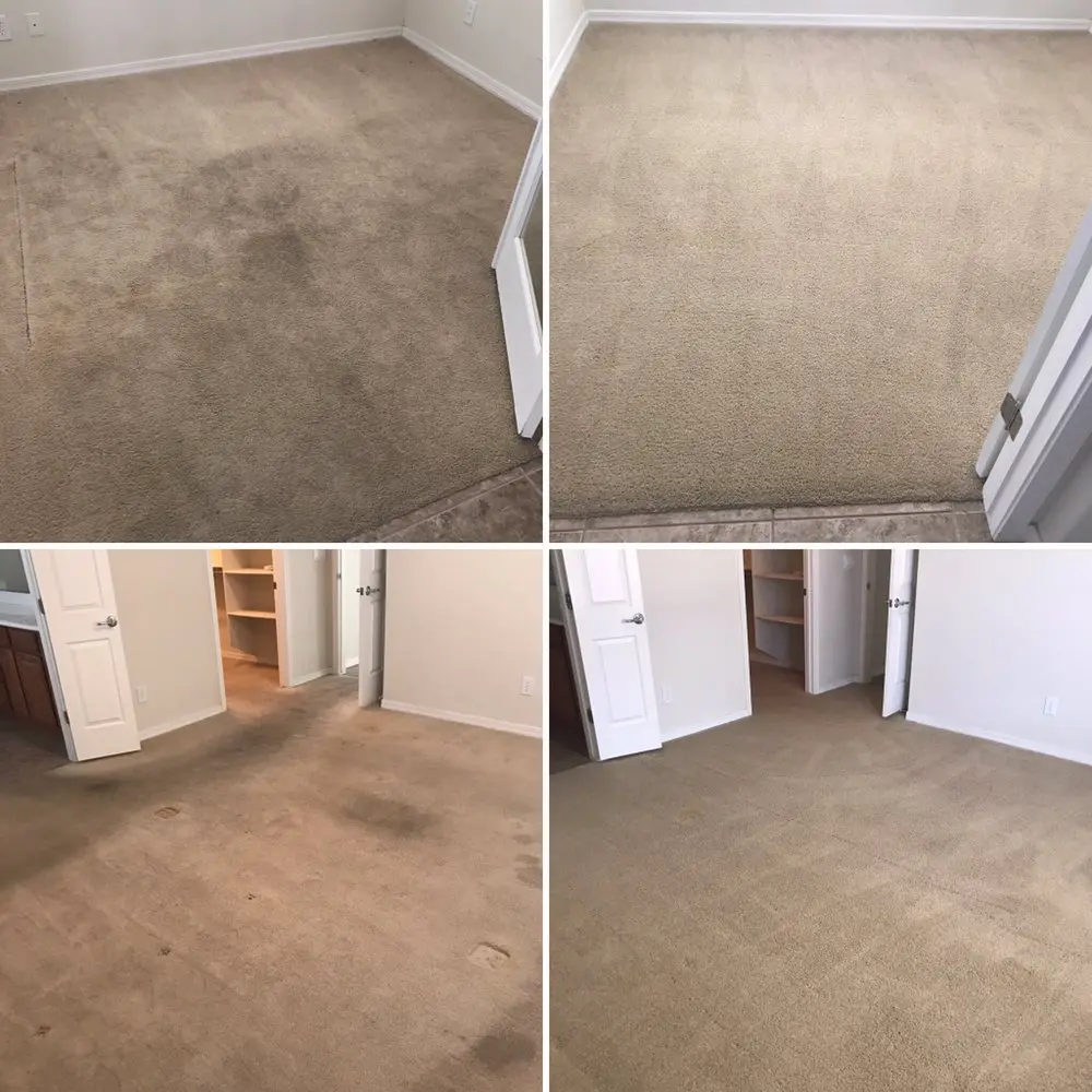 residential carpet cleaning before and after